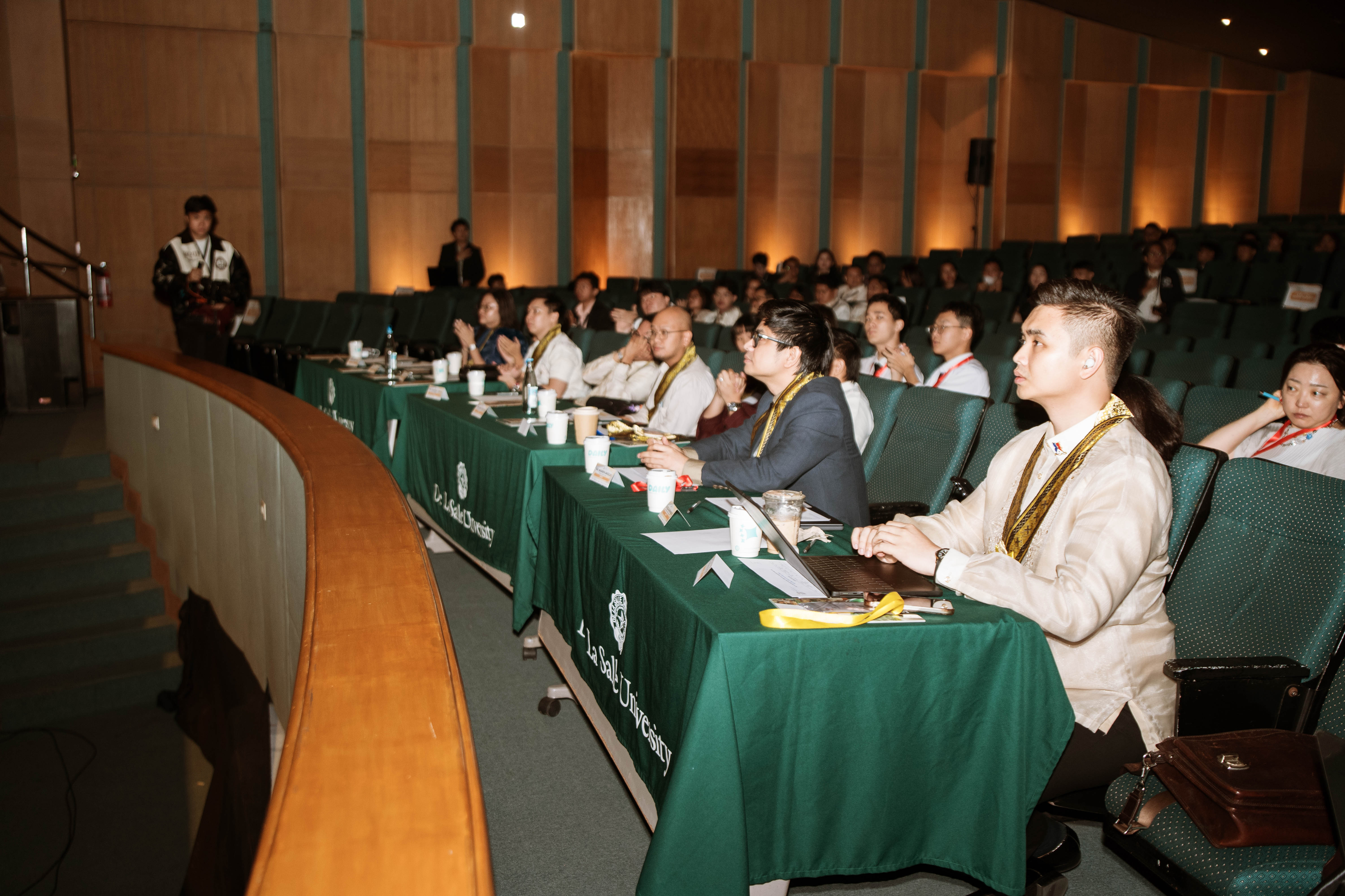 Young entrepreneurs showcasing their impact project